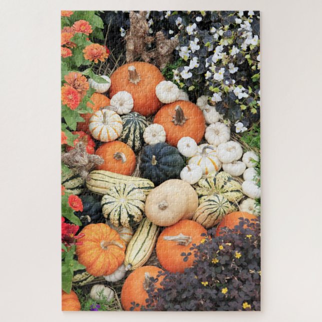 Puzzle Citrouilles de légumes sains (Vertical)