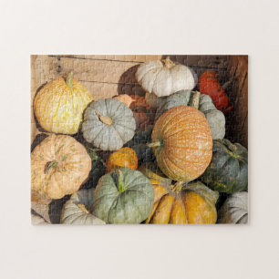 Puzzle Citrouilles en automne