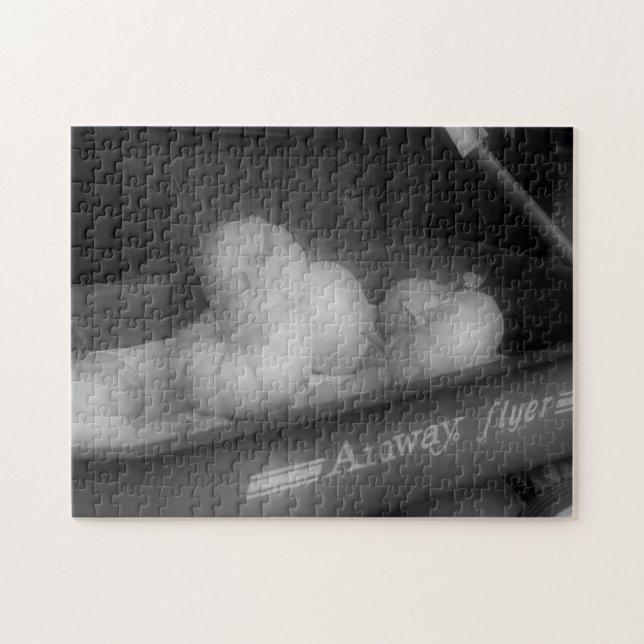 Puzzle Citrouilles En Wagon En Noir Et Blanc (Horizontal)