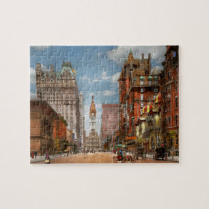 Puzzle City - PA Philadelphia - Broad Street 1905