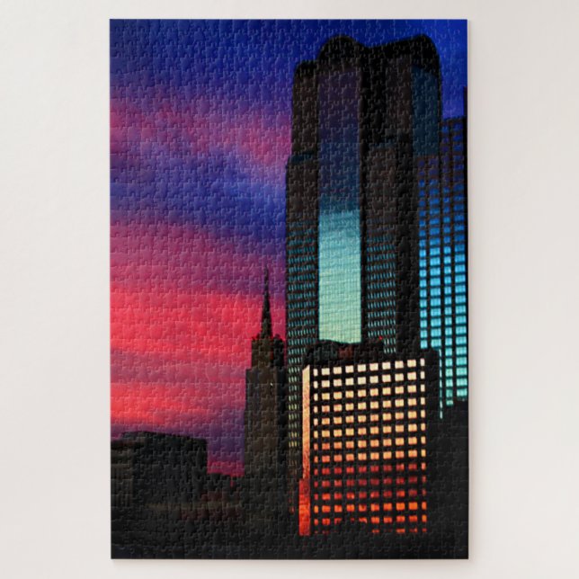 Puzzle City Sunset (Vertical)