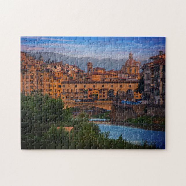 Puzzle Cityscape Ponte Vecchio, Florence, Toscane, Italie (Horizontal)