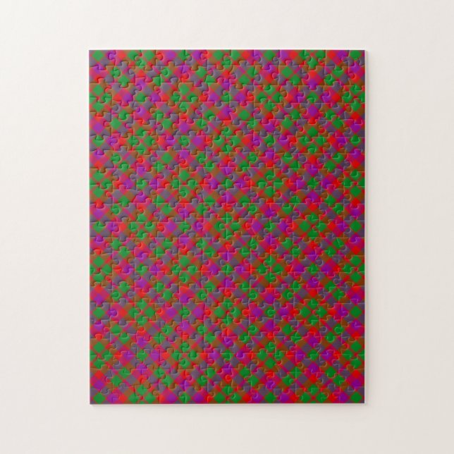 Puzzle Clan Glasgow Tartan Motif (Vertical)