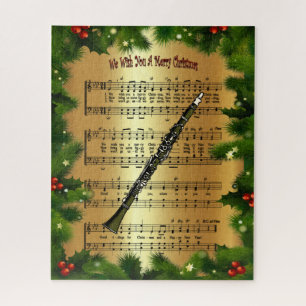 Puzzle Clarinet ~ "Nous Vous Souhaitons Un Joyeux Noël" ~