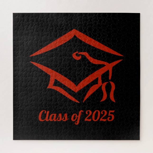 Puzzle Classe de graduation de 2025 BLKBRD Custom Année N (Vertical)