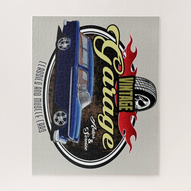 Puzzle Classic Car Garage Nomad (Vertical)
