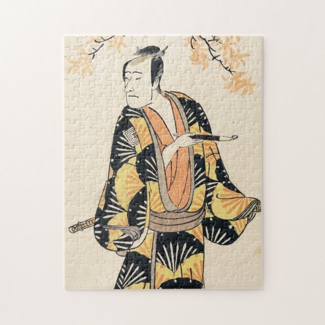 Puzzle Classic japanese legendary warrior samurai art (Vertical)