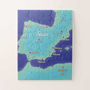 Puzzle Classic Map Of Spain
