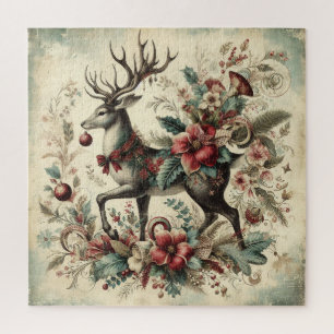 Puzzle classique des cerfs de Noël