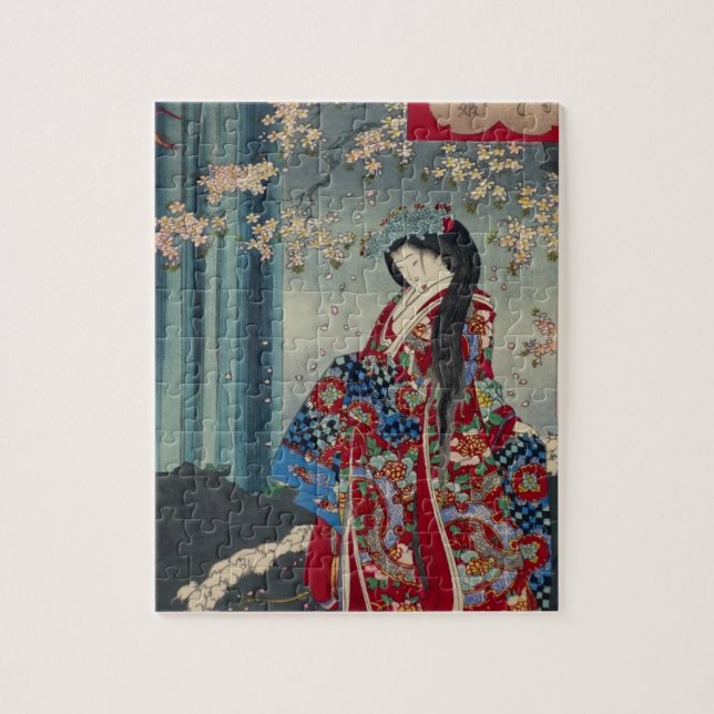 Puzzle Classique japonais de cool d'art de Madame Japon (Vertical)