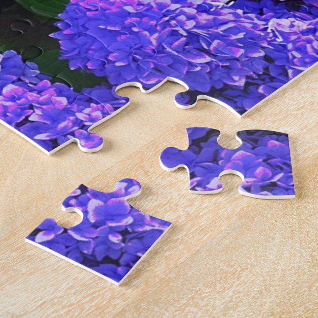 Puzzle classique violet réaliste Hydrangea (Côté)