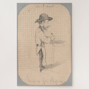 Puzzle Claude Monet – Caricature d'homme au petit chapeau