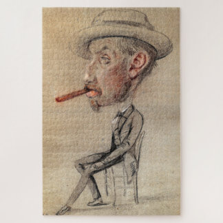 Puzzle Claude Monet Caricature – Man with a Big Cigar