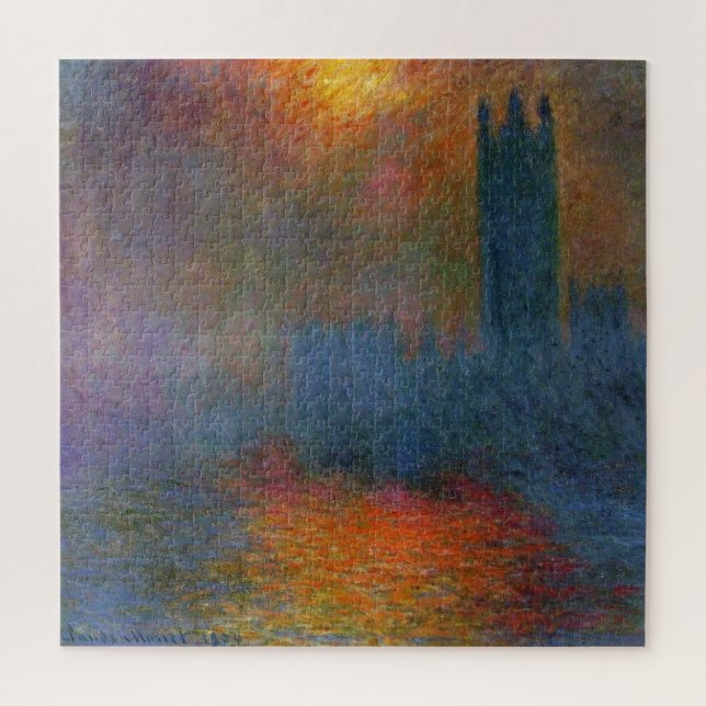 Puzzle Claude Monet - Chambres du Parlement (Vertical)