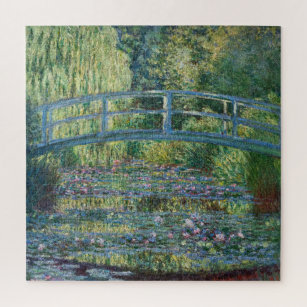 Puzzle Claude Monet - Eau Lily étang, Harmonie verte