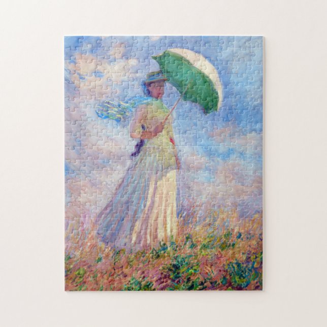 Puzzle Claude Monet - Femme avec un parasol face à droite (Vertical)