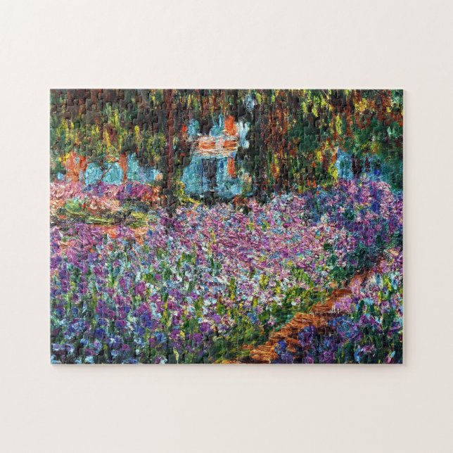 Puzzle Claude Monet : Iris dans le jardin de Monet (Horizontal)
