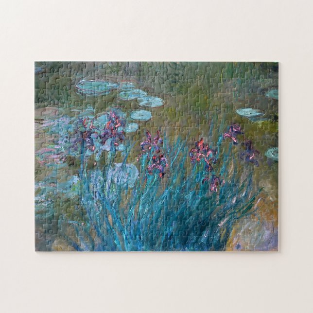 Puzzle Claude Monet : Iris et nénuphars (Horizontal)