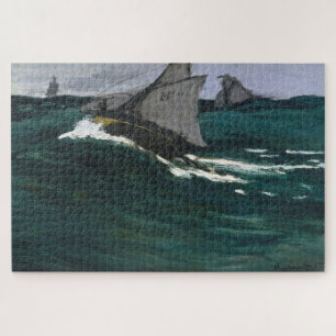 Puzzle Claude Monet – La Vague verte (1866) Beaux-arts