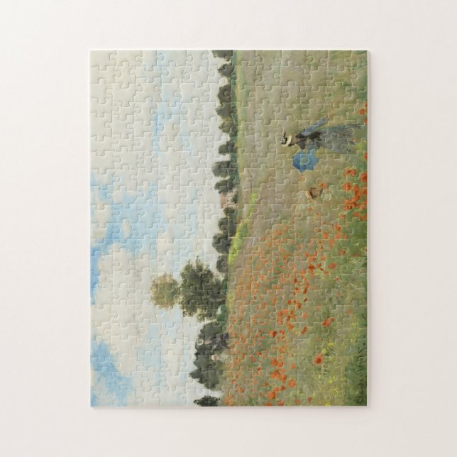 Puzzle Claude Monet Le Champ de coquelicots près d'Argent (Vertical)
