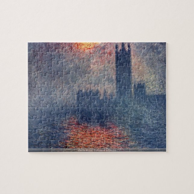 Puzzle Claude Monet - le Parlement à Londres déconcertent (Horizontal)