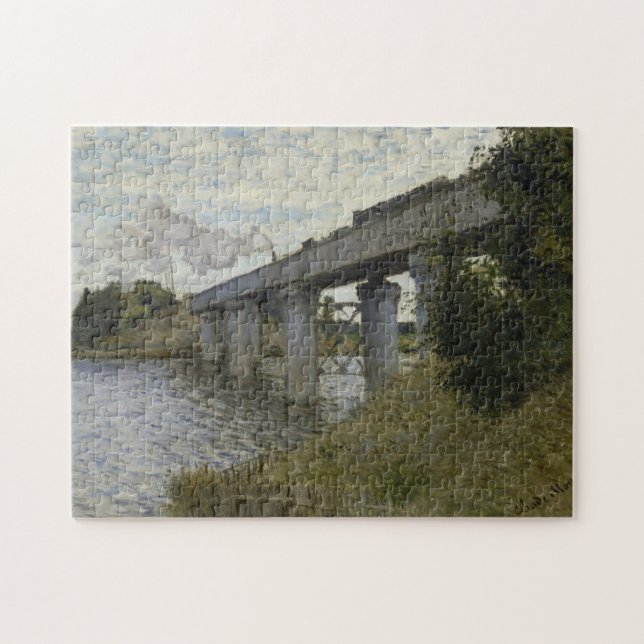 Puzzle Claude Monet - Le pont ferroviaire d'Argenteuil (Horizontal)