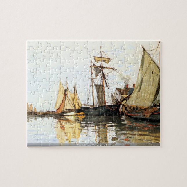 Puzzle Claude Monet - le port de Honfleur (Horizontal)