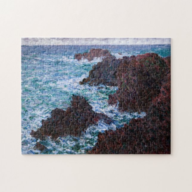 Puzzle Claude Monet - Les Rochers à Belle-Ile, Côte sauva (Horizontal)