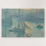 Puzzle Claude Monet - lever de soleil<br><div class="desc">Belle peinture d'art sur les bateaux au lever du soleil par Claude Monet. Visitez notre boutique pour découvrir d'autres peintures et cadeaux Monet extraordinaires pour les amoureux de Monet.</div>