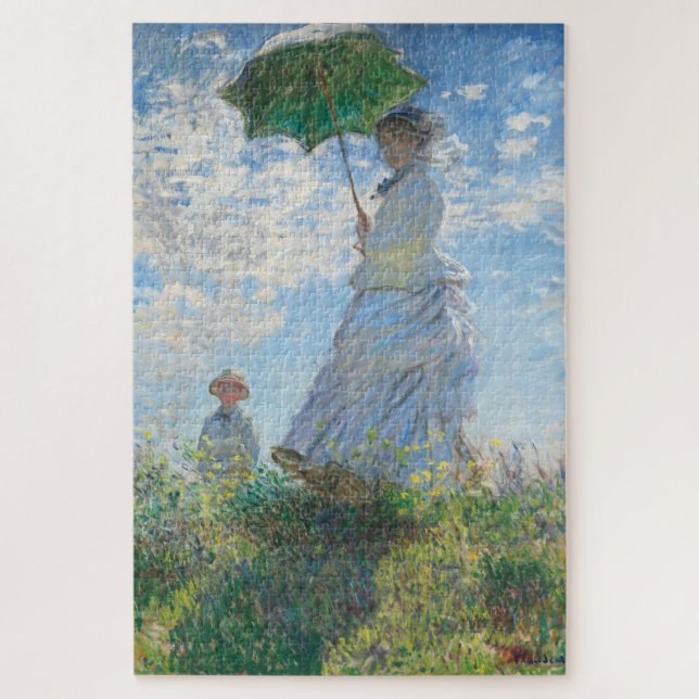 Puzzle Claude Monet | Madame Monet et son fils - 1875 (Vertical)