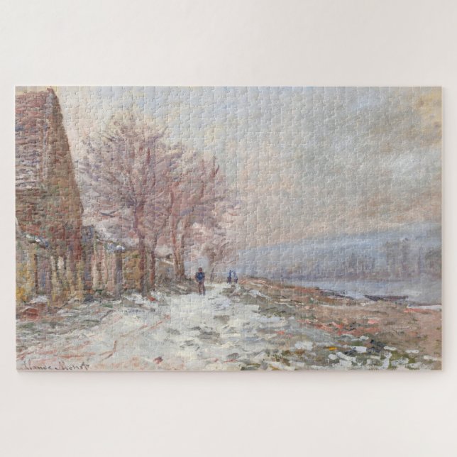 Puzzle Claude Monet Paysage d'hiver à Lavacourt (Horizontal)