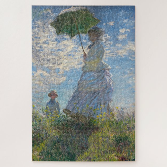 Puzzle Claude Monet Peinture de dame avec parasol (Vertical)