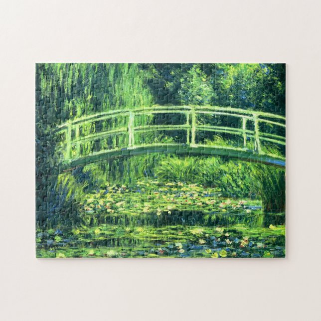 Puzzle Claude Monet : Pont au-dessus d'un étang des (Horizontal)