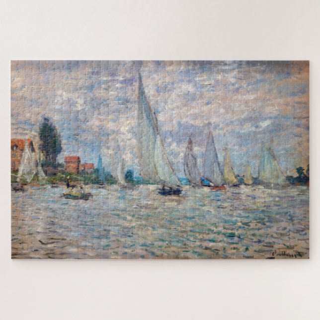 Puzzle Claude Monet - Régate de bateaux à Argenteuil (Horizontal)