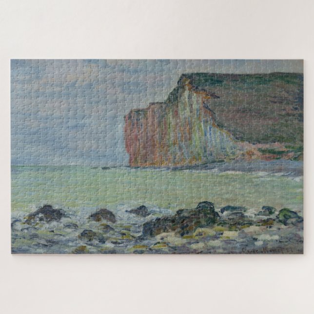 Puzzle Claude Monet – Scène de falaise en Normandie (Horizontal)