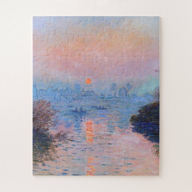 Puzzle Claude Monet - Sunset On The Seine (Vertical)