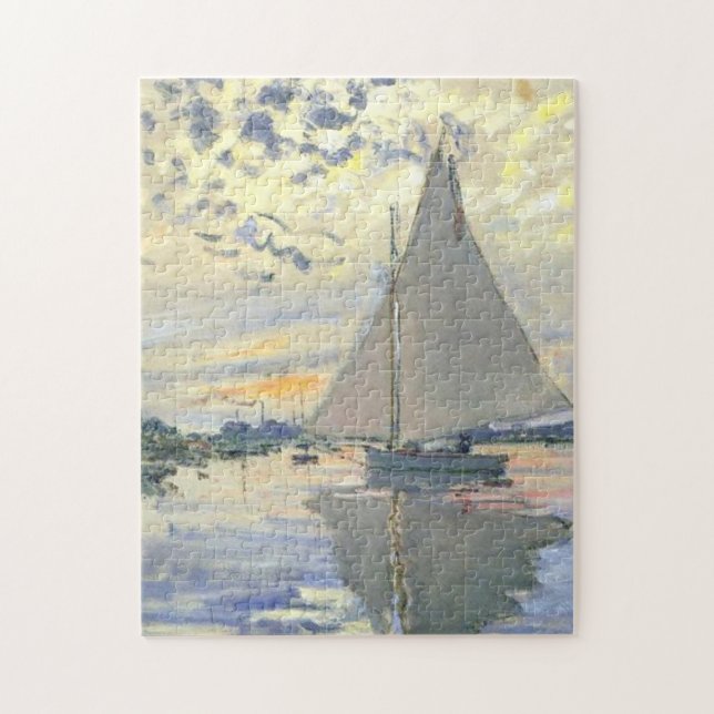 Puzzle Claude Monet - Voilier Au Petit Gennevilliers (Vertical)