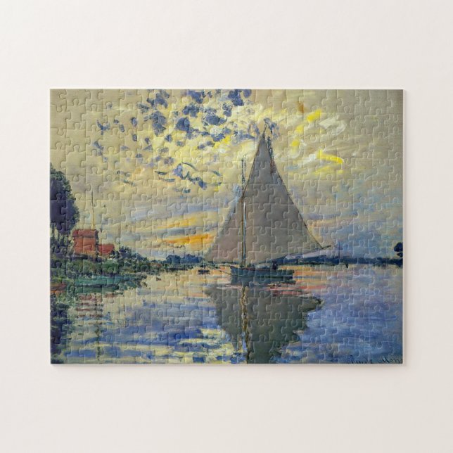 Puzzle Claude Monet - Voilier au Petit-Gennevilliers (Horizontal)