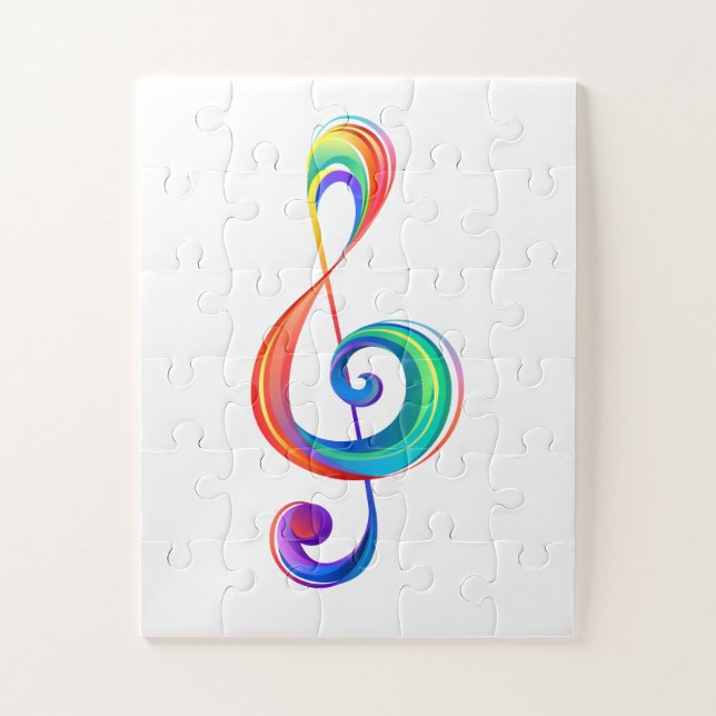 Puzzle Clé arc-en-ciel (Vertical)