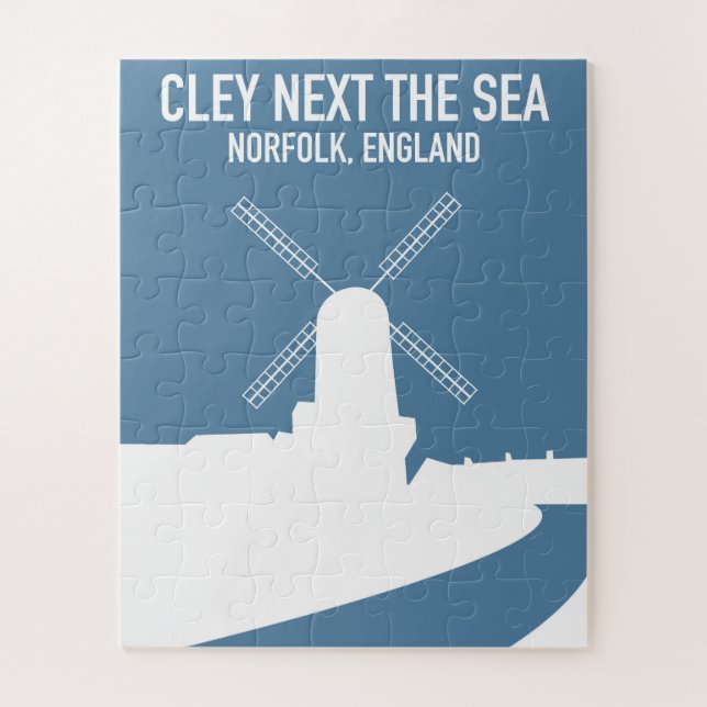 Puzzle Cley à côté de l'affiche de voyage de style Sea vi (Vertical)
