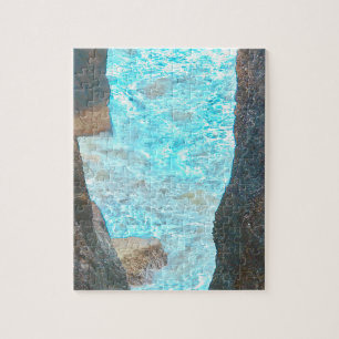 Puzzle Cliff Walk Dunmore East Waterford Irlande.