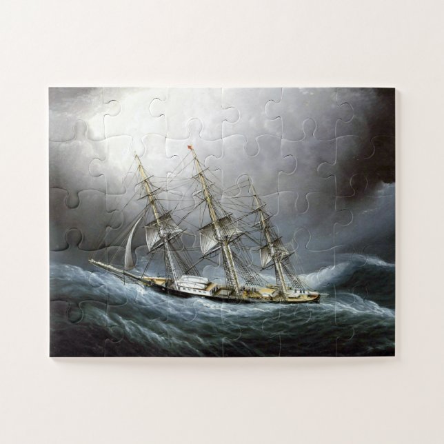 Puzzle Clipper Ship Cape Horn James Edward Buttersworth (Horizontal)