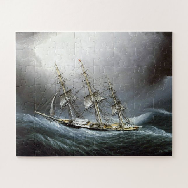 Puzzle Clipper Ship Cape Horn James Edward Buttersworth (Horizontal)