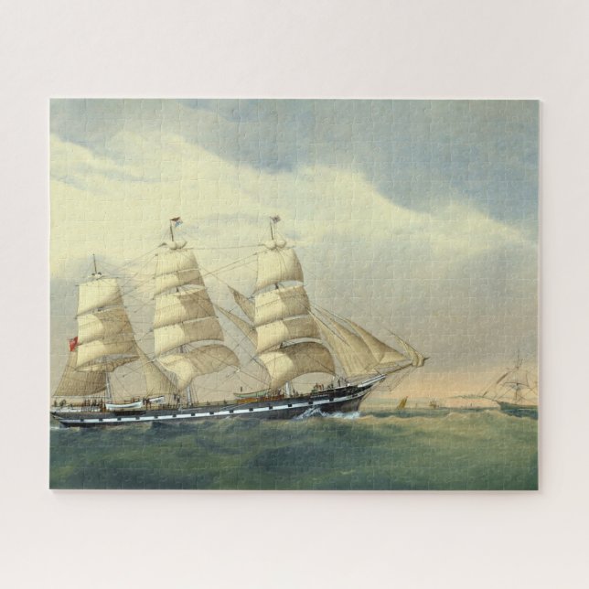 Puzzle Clipper Ship The Helen Pembroke 1870 (Horizontal)