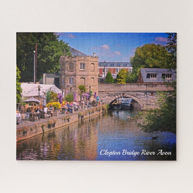 Puzzle Clopton Bridge et Pub Stratford Upon Avon (Horizontal)