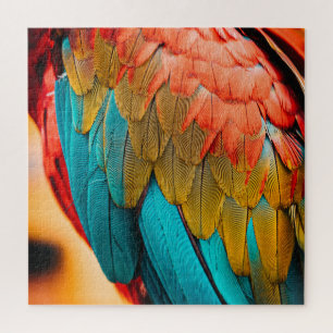 Puzzle Close Up Parrot Bird Feathers