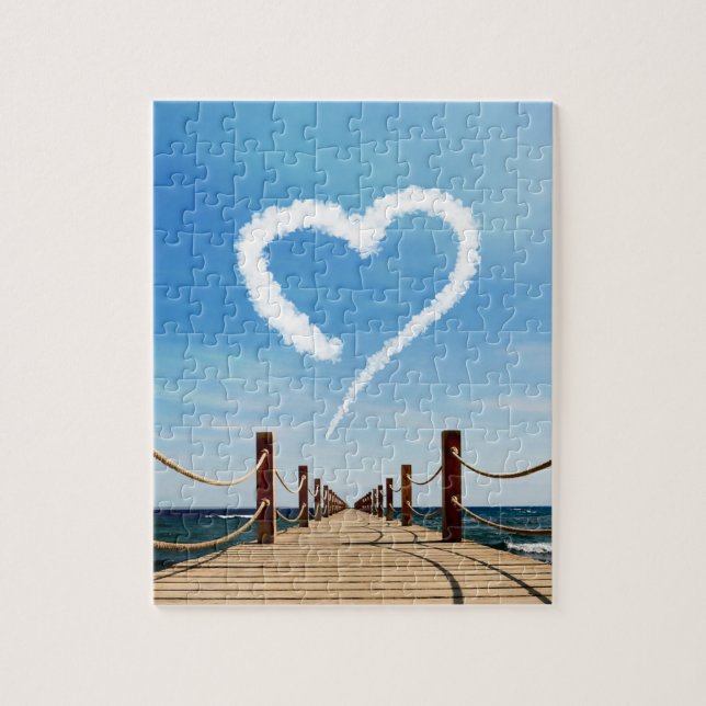 Puzzle Cloud en forme de coeur sans fin (Vertical)