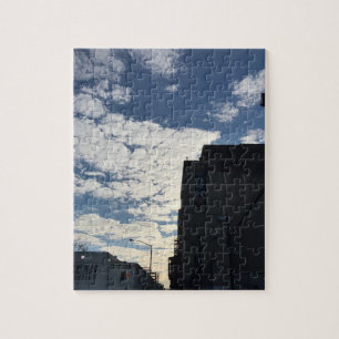 Puzzle Cloudy Harlem Sky New York City Photographie NYC