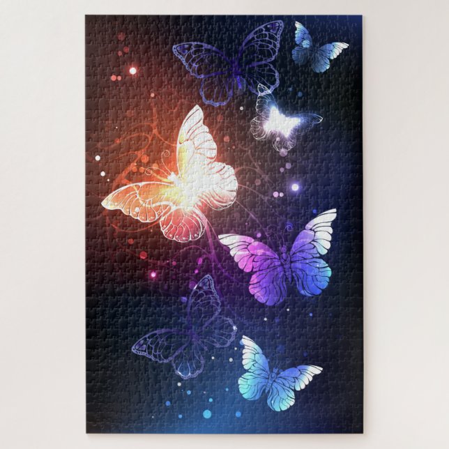 Puzzle Clowing Night Butterflies (Vertical)