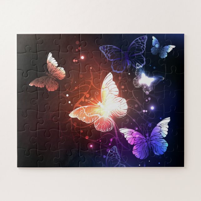 Puzzle Clowing Night Butterflies (Horizontal)